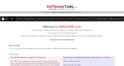 Desktop Screenshot of hotshorturl.com