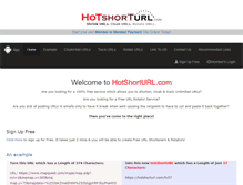 Tablet Screenshot of hotshorturl.com